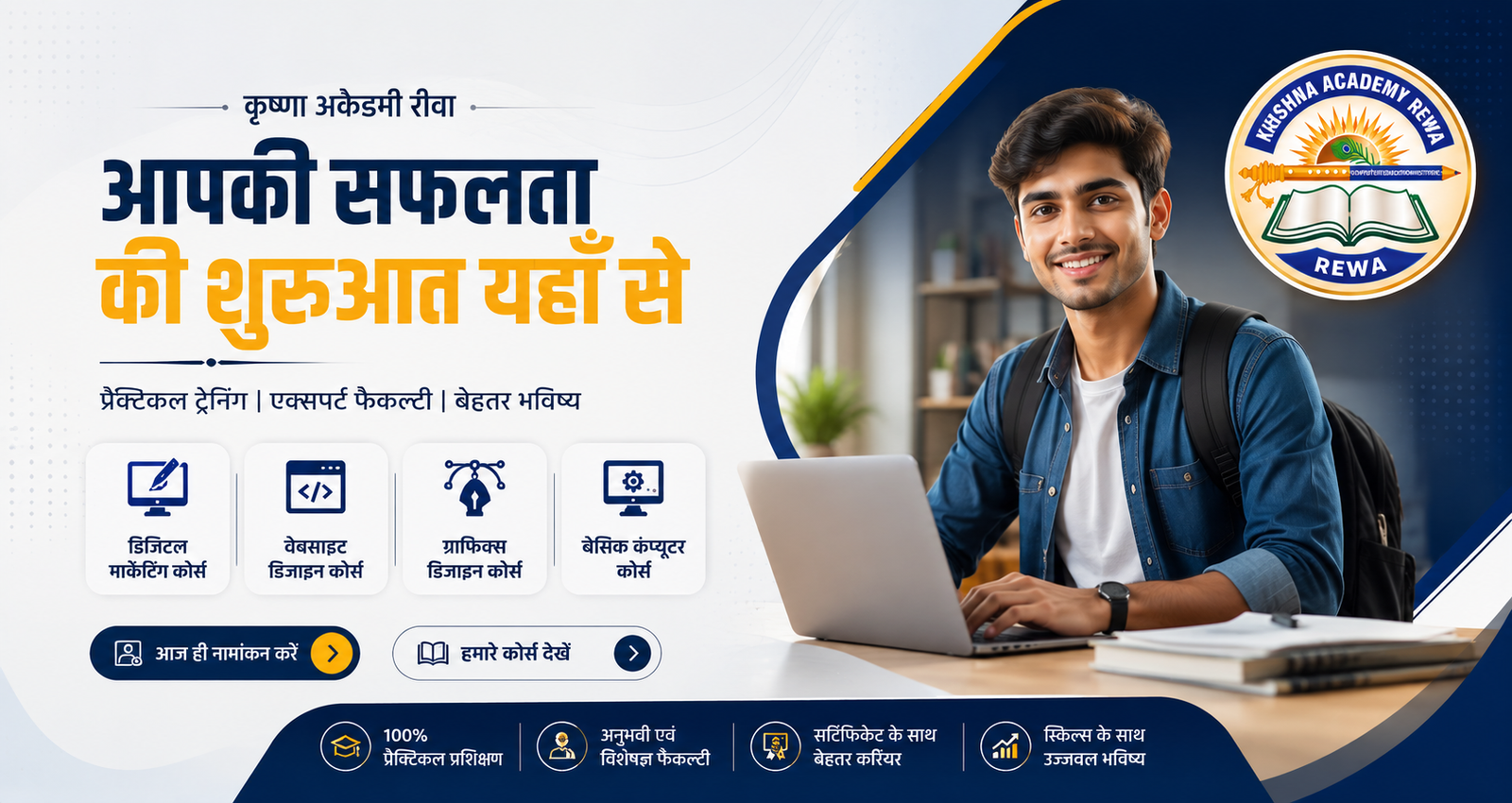 Expert Faculty and Practical Learning Environment at Krishna Academy